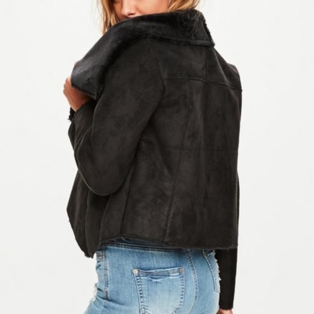 Black Shearling coat new with tags